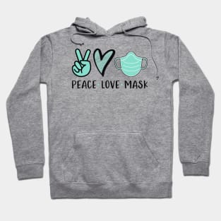 Peace Love Mask Hoodie